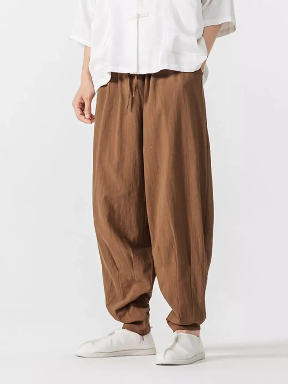 Men's Plus Size Loose Fit Harem Pants