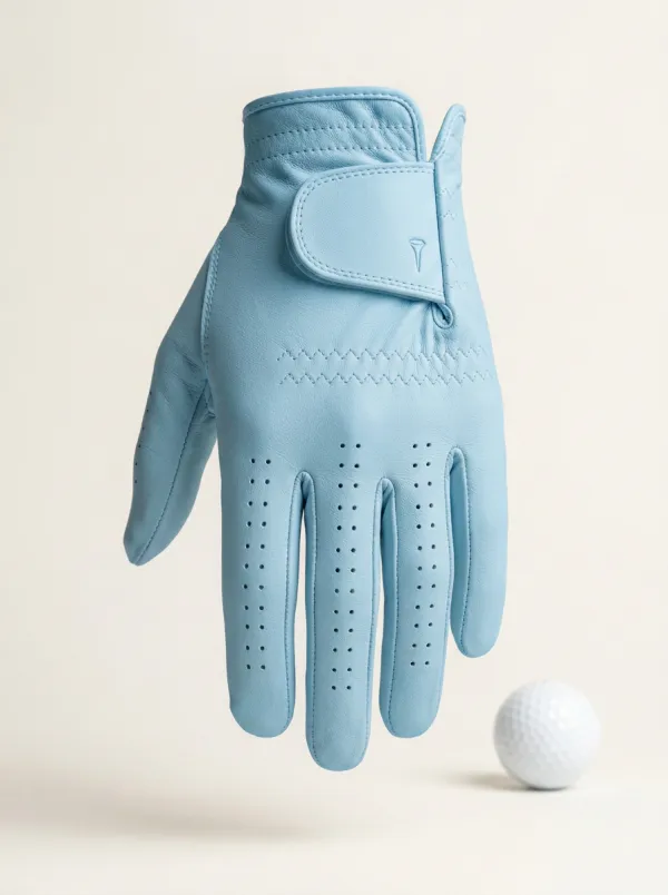 Classic Tee-Motif Leather Golf Glove