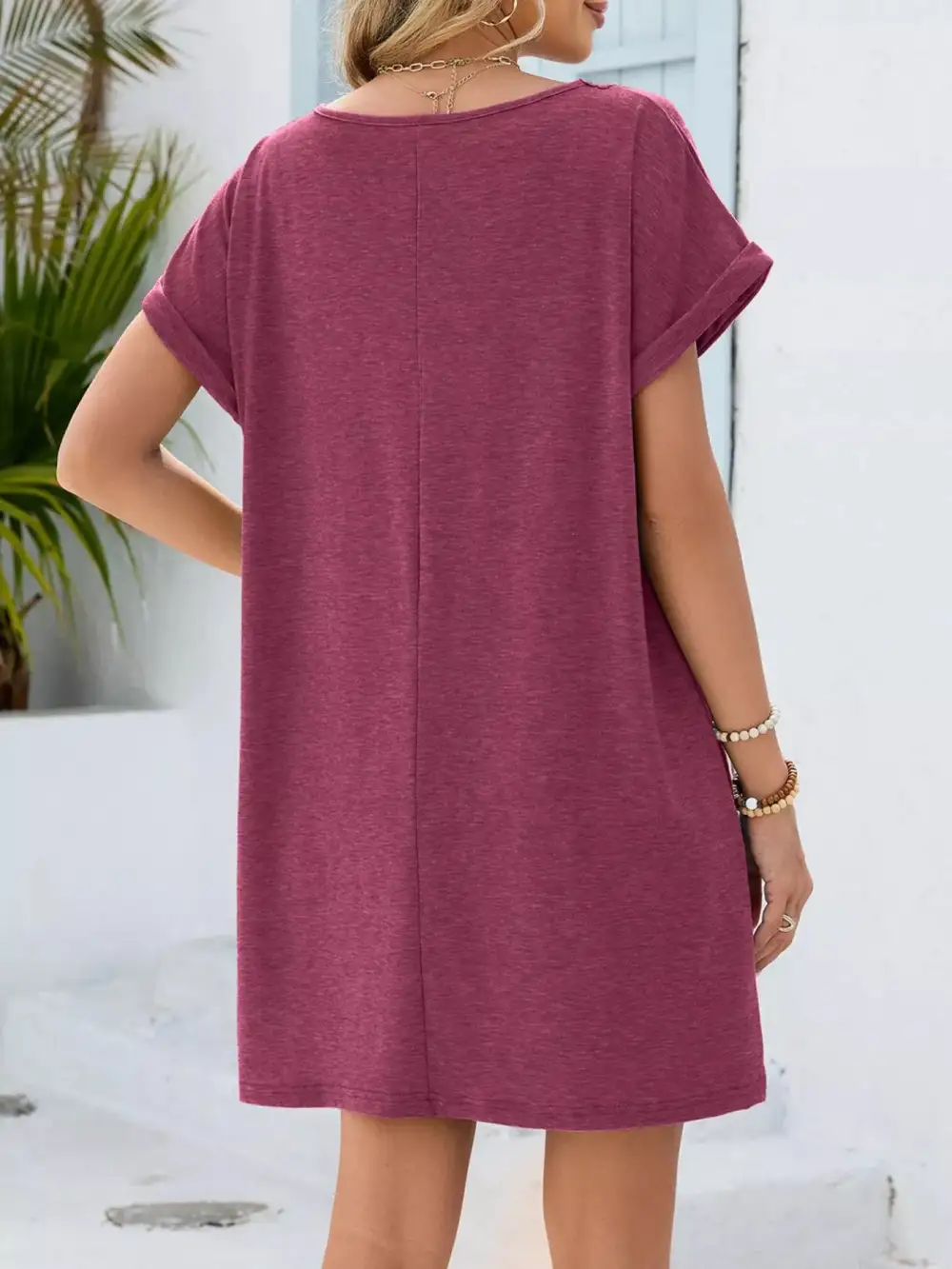 Polished Detail Lace Short Sleeve Dress