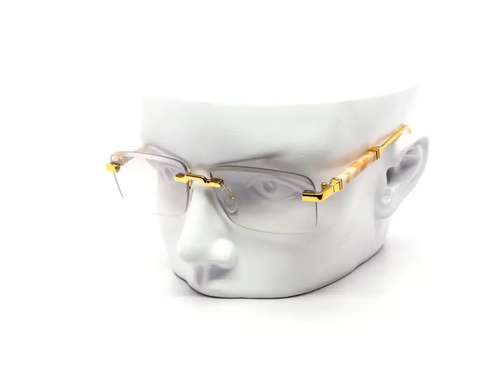 12-Pack Modern Rimless Rectangle Gradient Sunglasses