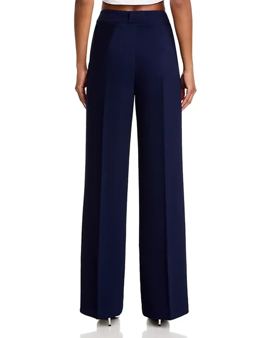 Side Slit Pockets Wide Leg Pants