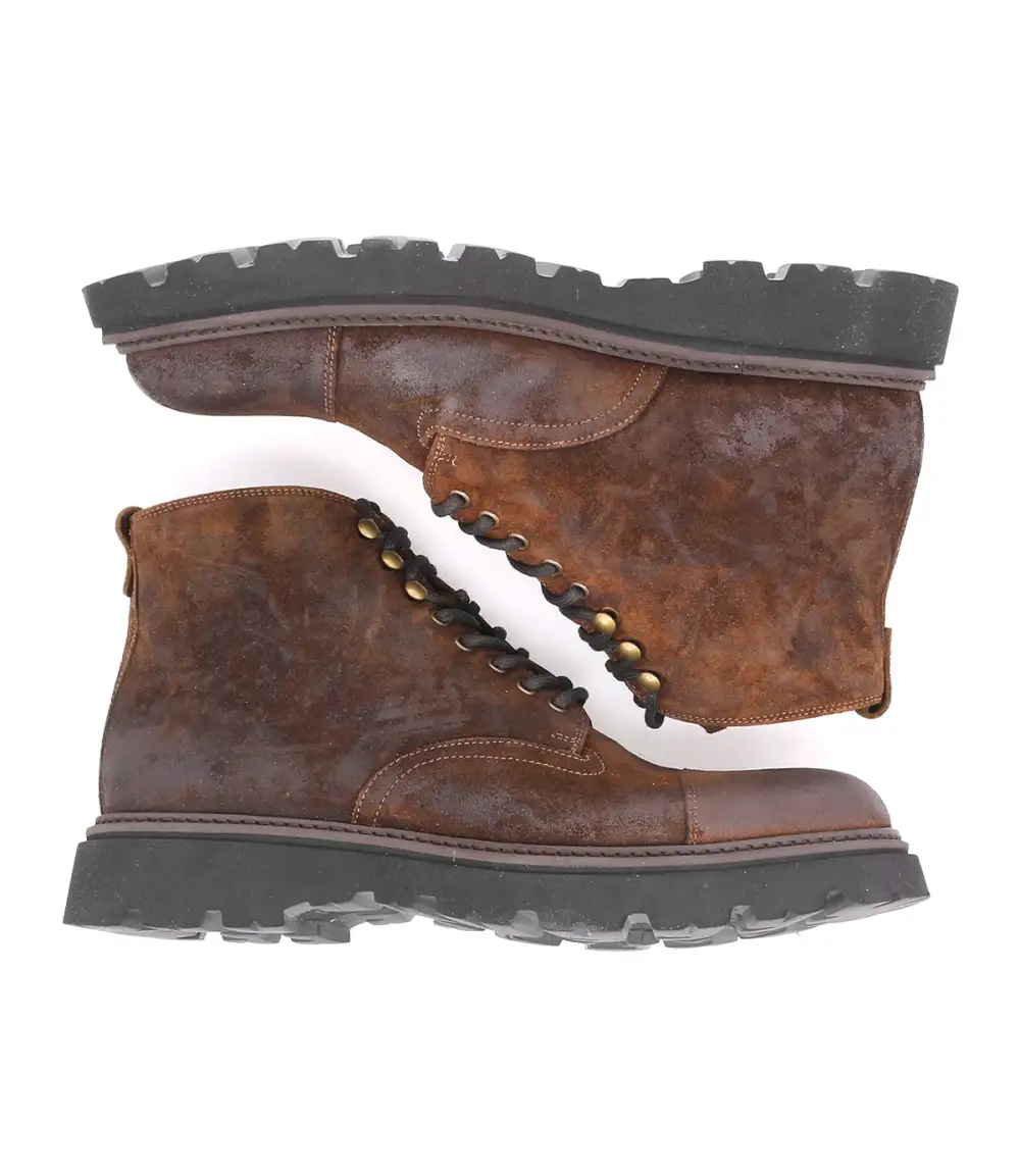 Suede Leather Rugged Heritage Ankle Boots
