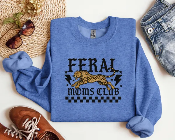 Mom Club Graphic Crewneck Sweatshirt