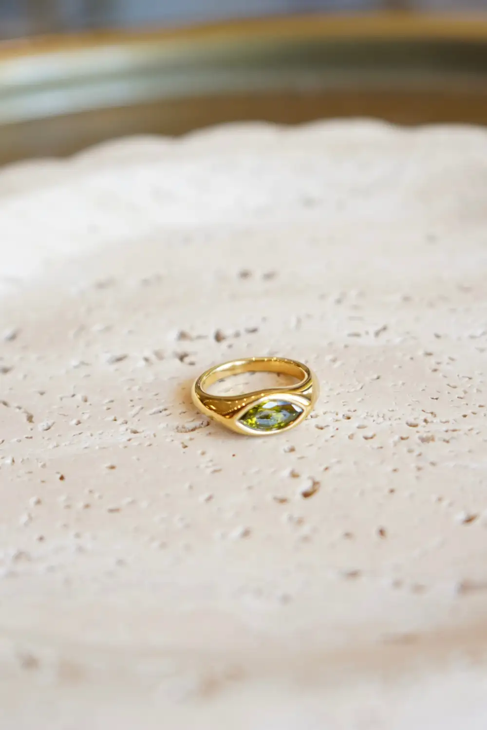 Sideways Marquise Stone Ring