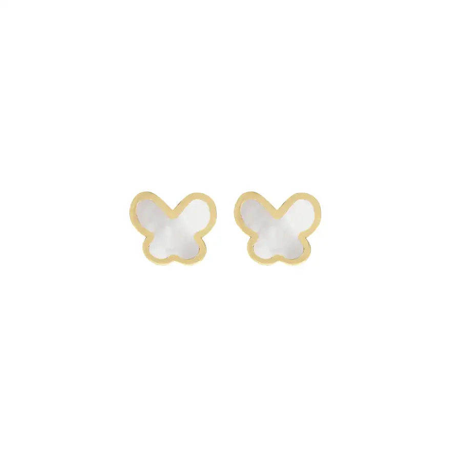 Modern Butterfly Stud Earrings