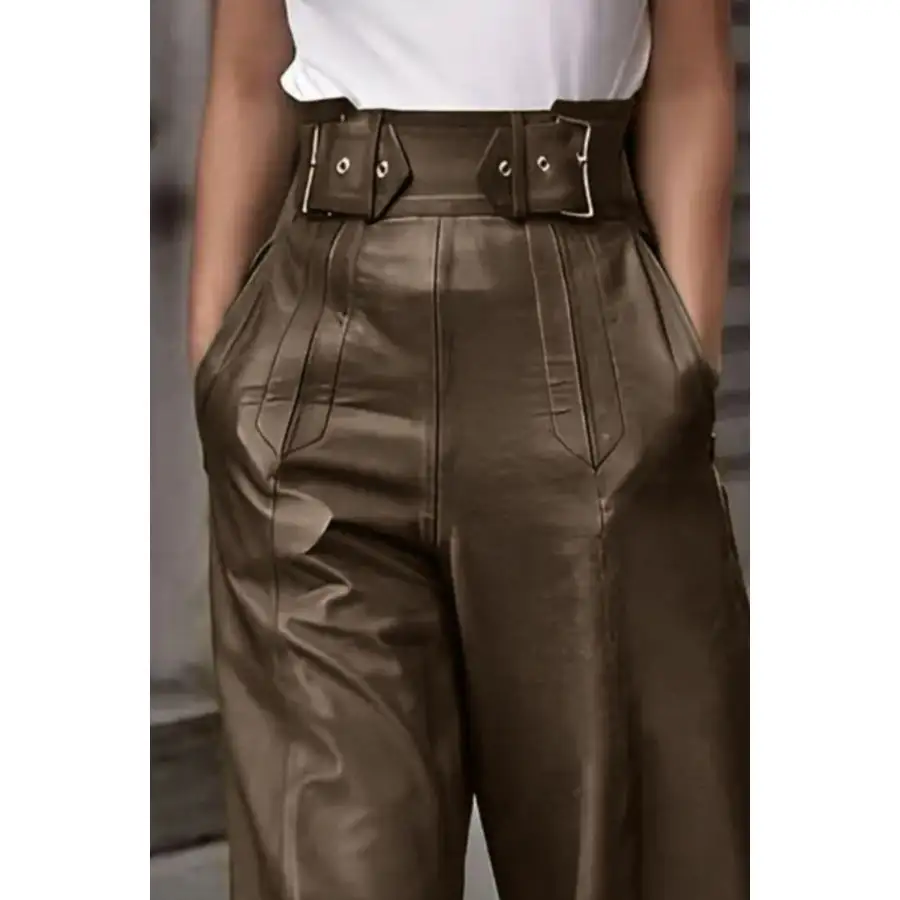 High Waist Wide Flare Pants