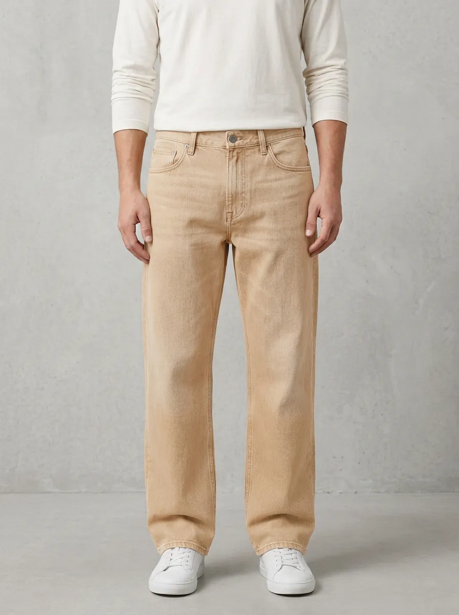 Streetwear Washed Straight Jeans