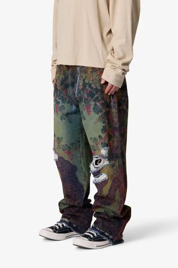Ultra Baggy Leopard Jeans