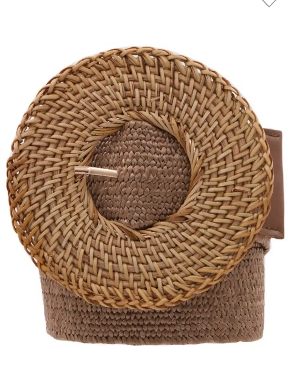 Straw Buckle Belt