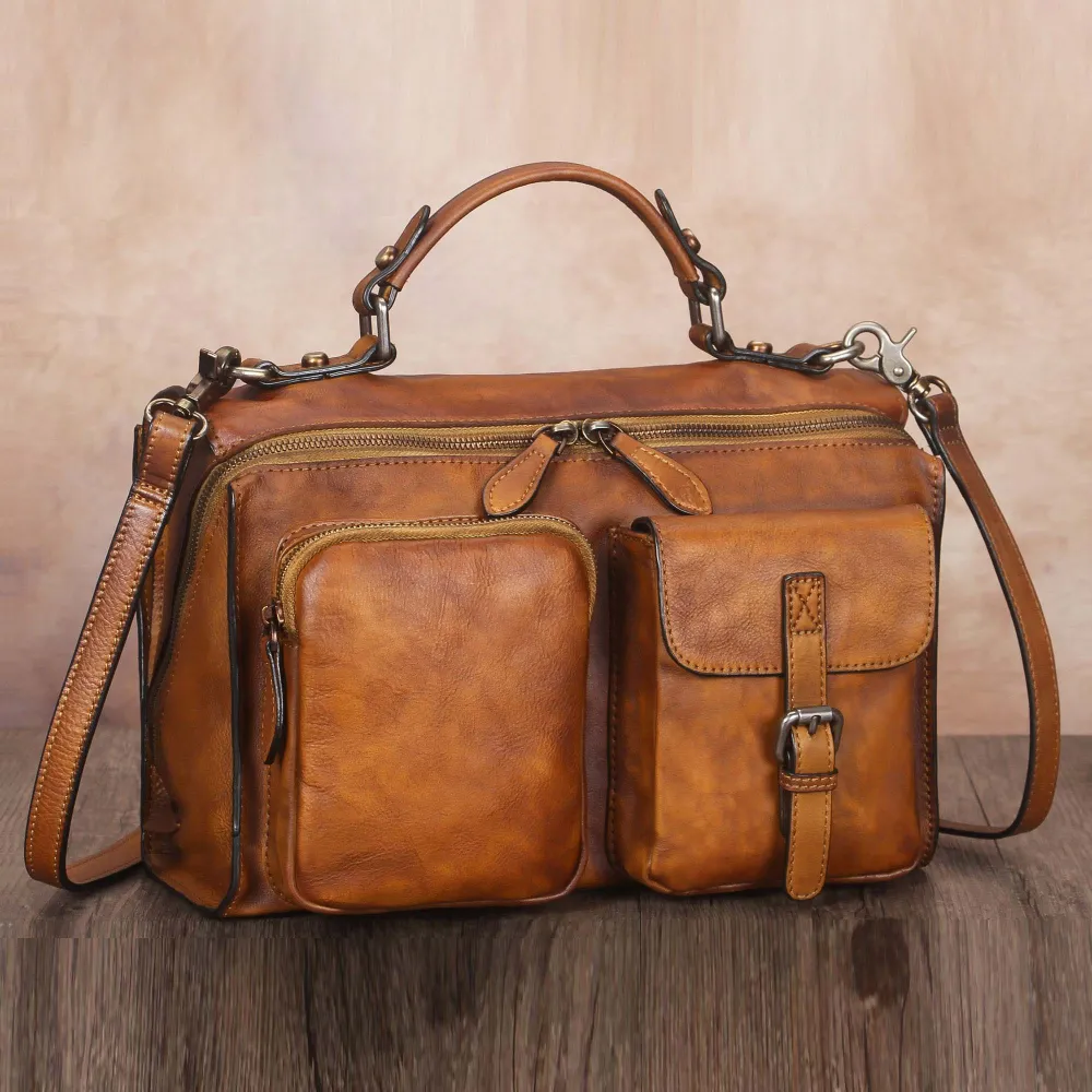 Leather Messenger Shoulder Purse