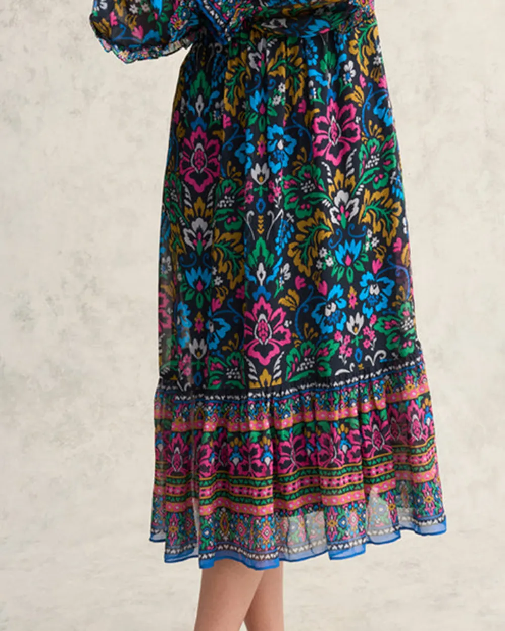 Printed Midi Dress