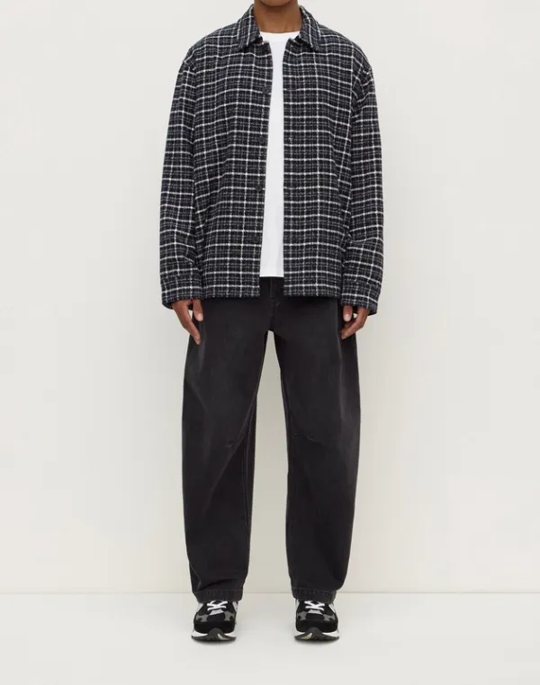 Navy & Cream Check Cotton Shirt