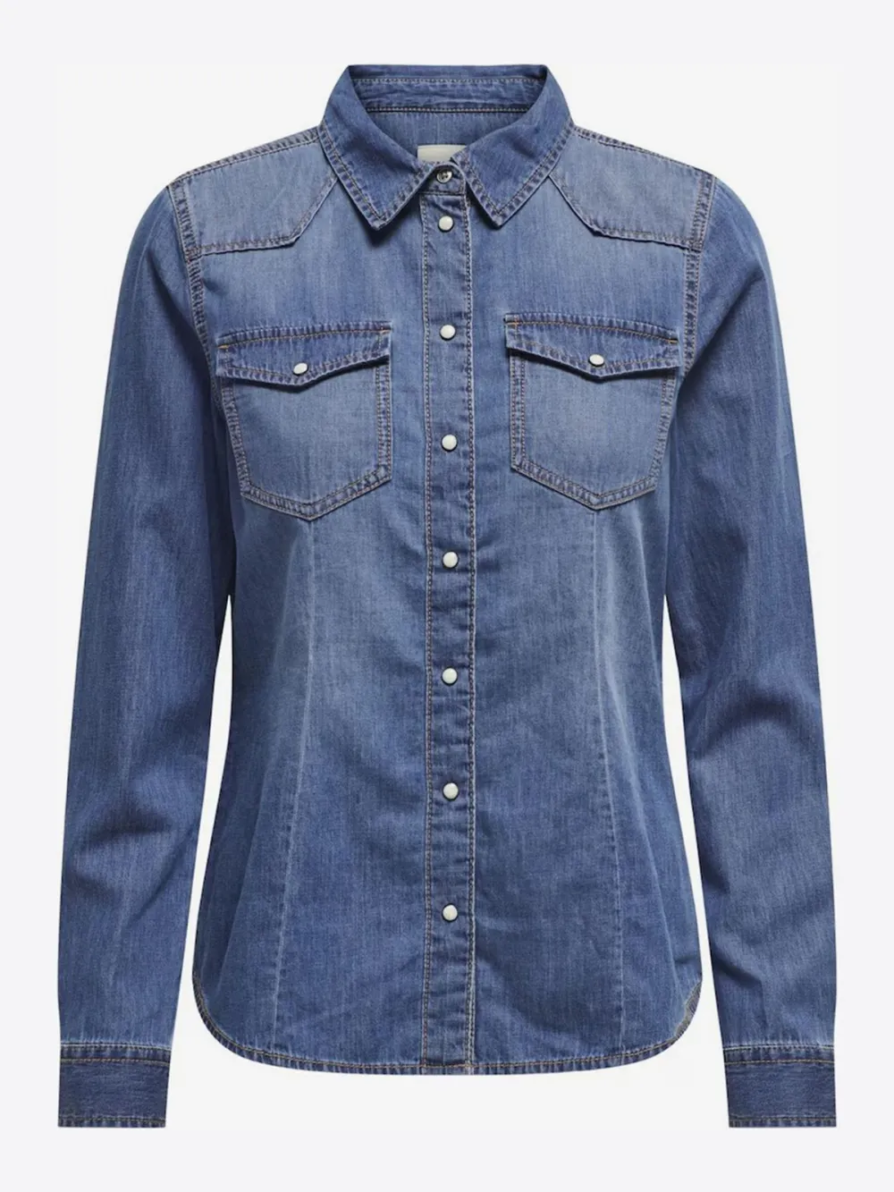 Breast Pocket Casual Style Blouse