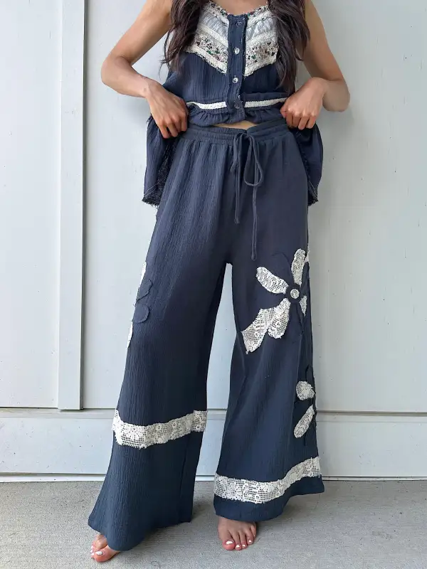 Patchwork Utility Pants