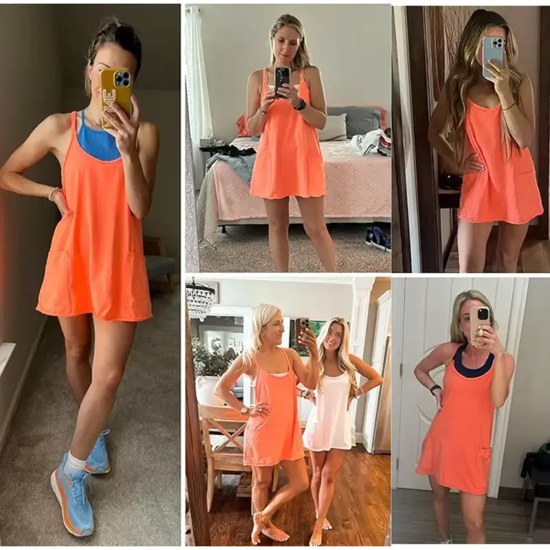 Women's Tennis Dress With Built-in Shorts