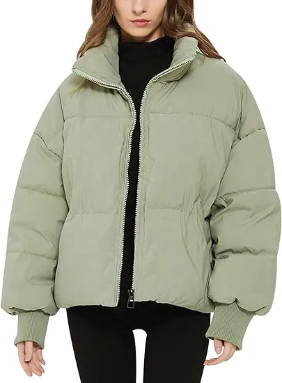 🧥 Winter Cropped Puffer Jacket for Women 2025 – Short, Warm & Effortlessly Stylish