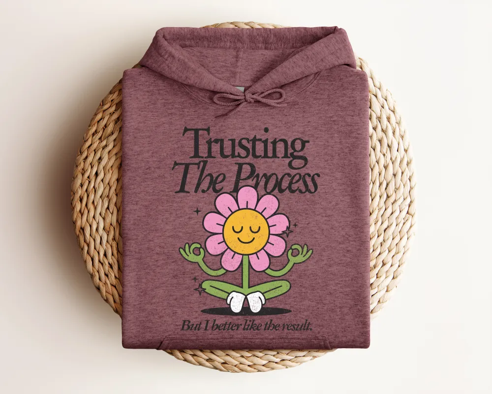 Process Motto Graphic Pullover Hoodie