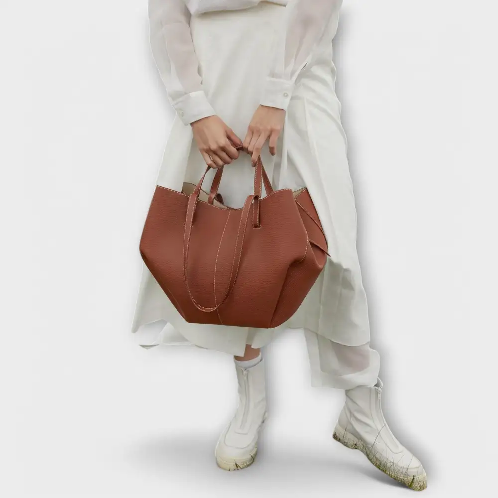 Boxy Twill Handbag
