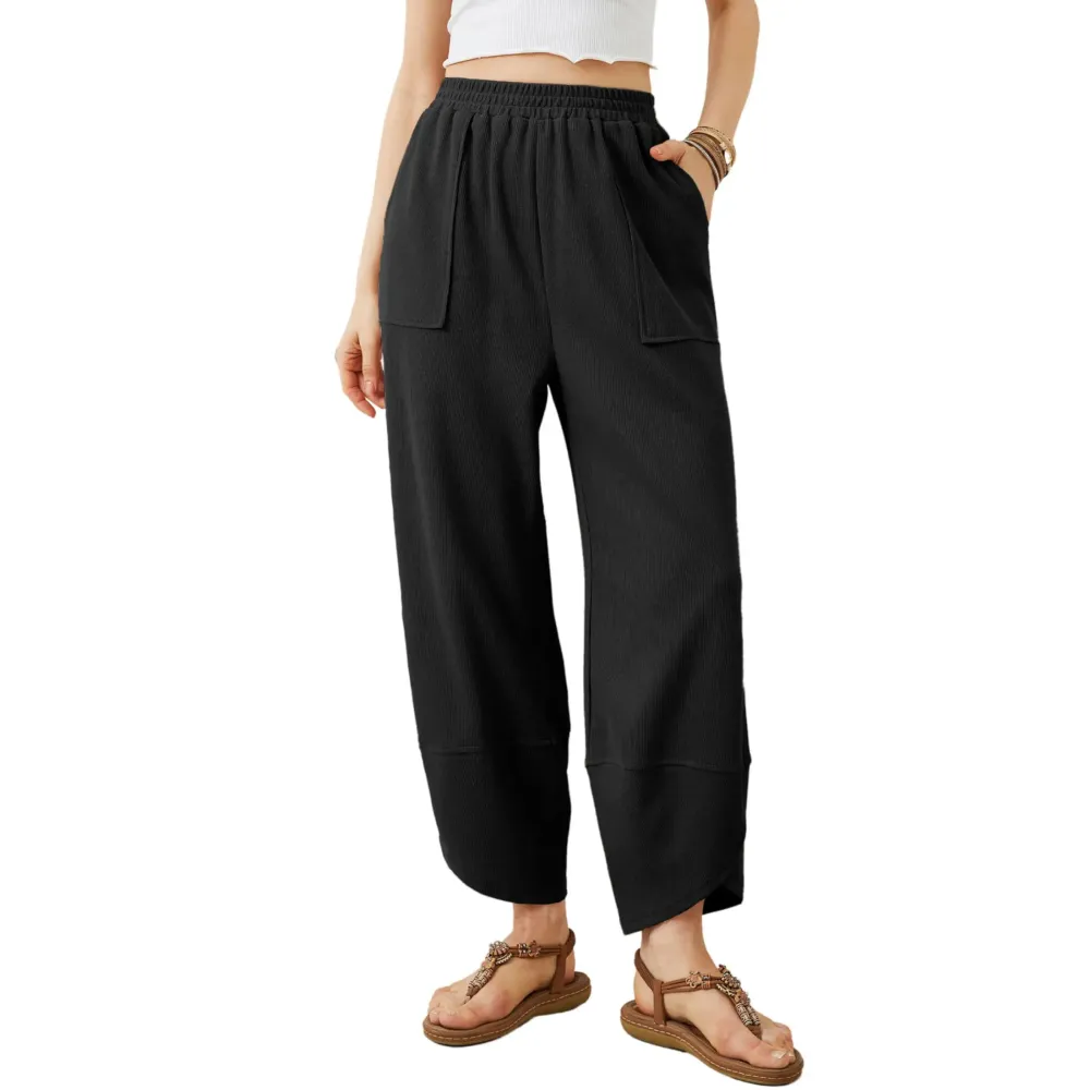 Elasticated Harem Palazzo Pants