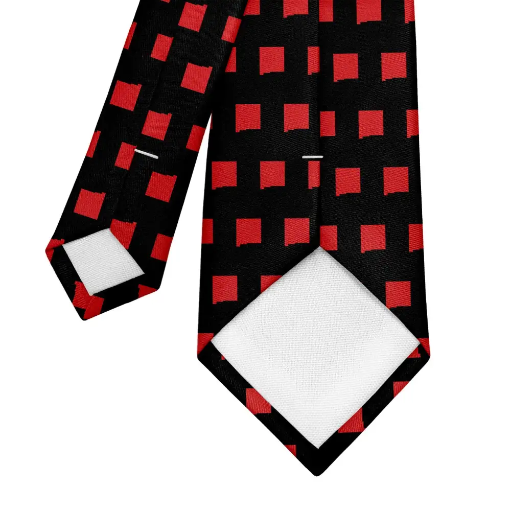 Modern Outline Emblem Theme Necktie