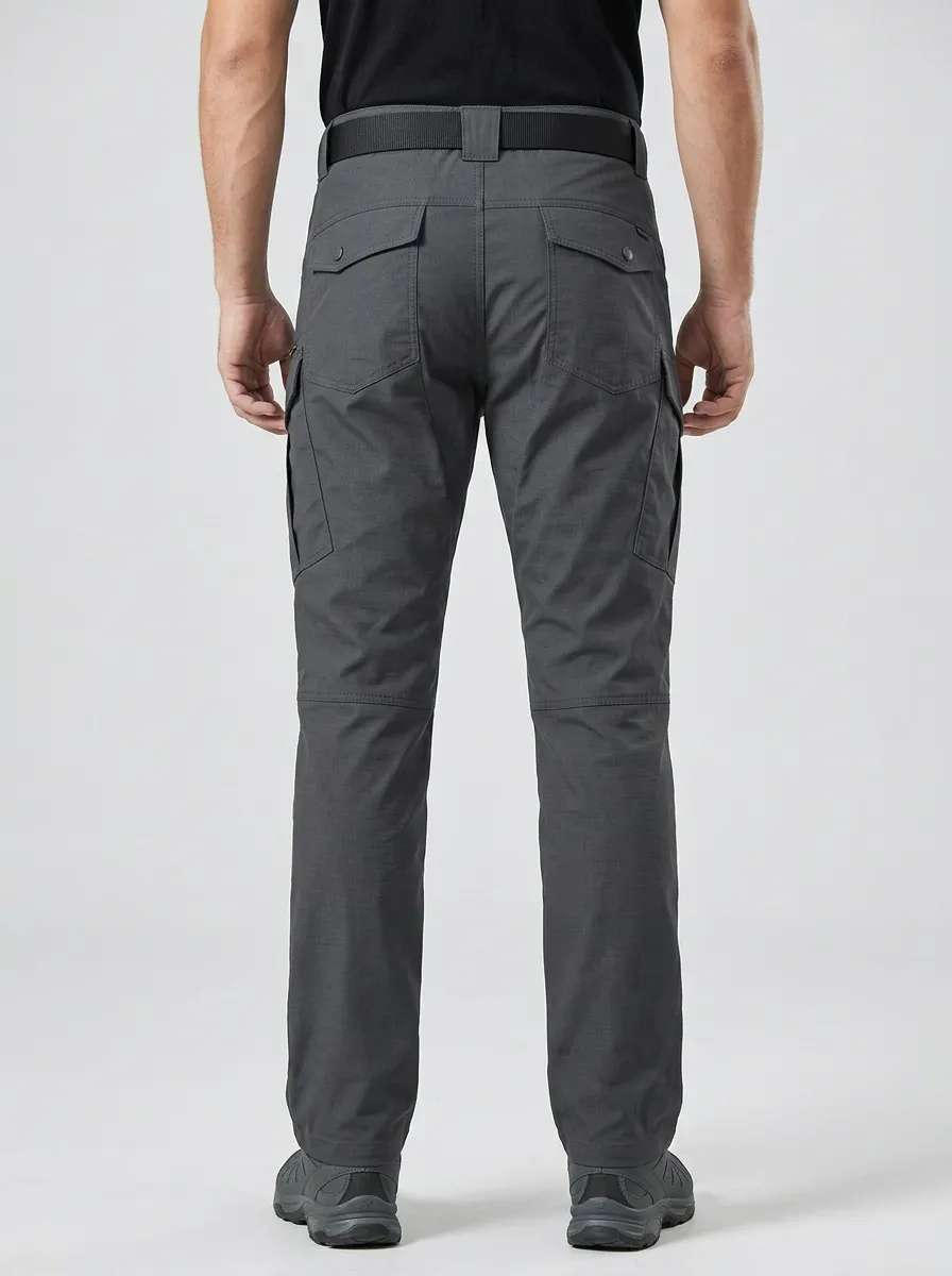 Outdoor-Ready Integrated Belt Collection Men's Work Pants