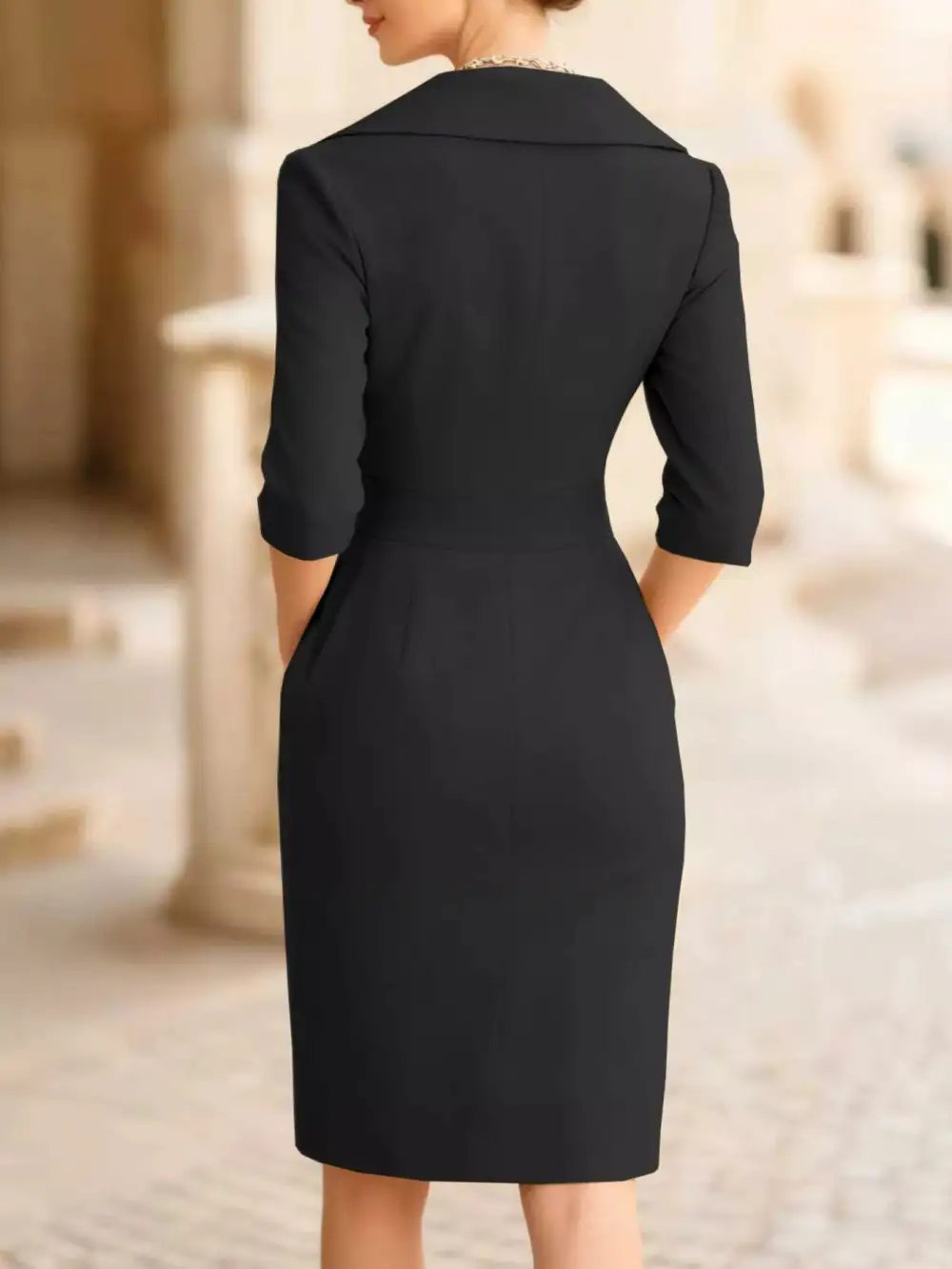 Relaxed Shape Long Sleeve Dress