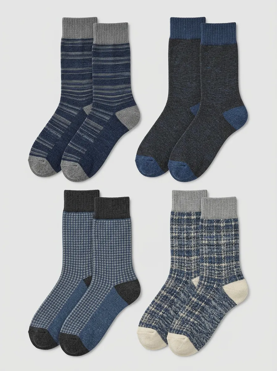 Men's Practical Four Pair Socks