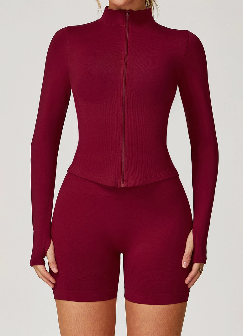 Zip Up Active Jacket Set