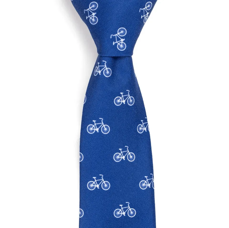 Bicycle Novelty Pattern Necktie