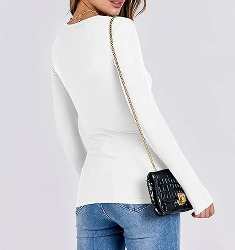 Women's Ribbed Long Sleeve Top