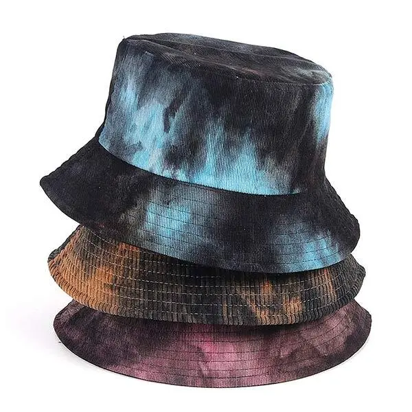 Women'S Tie Dye Reversible Corduroy Bucket Hat 39558002C