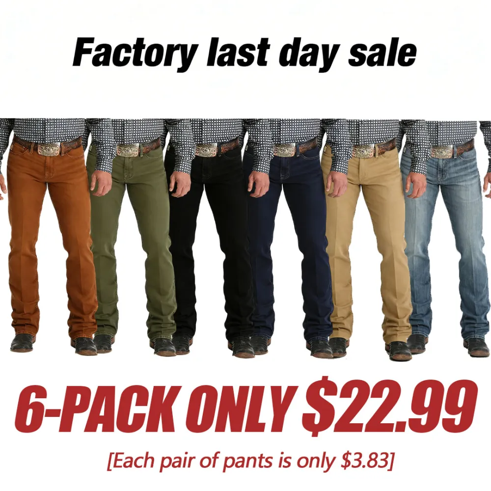 👖 Men's Slim Fit Boot Cut Jeans