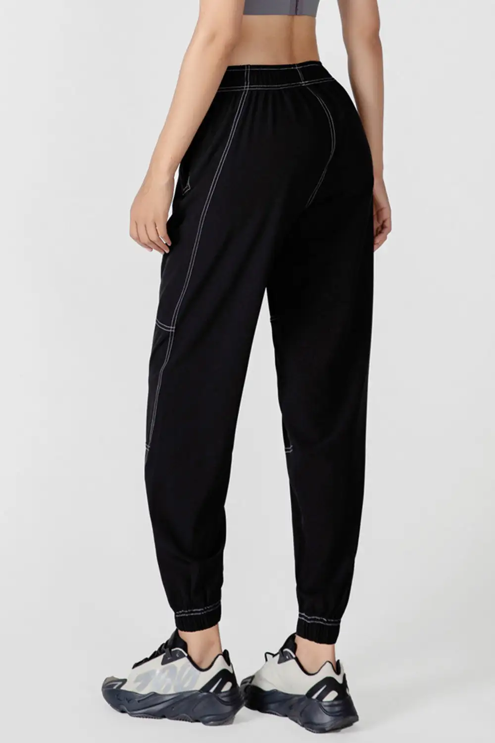 Drawstring Pocketed Jogger Pants