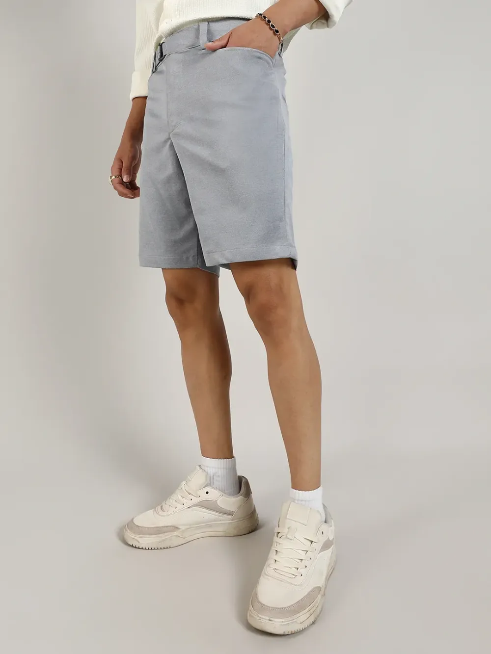 Casual Style Straight-Fit Shorts