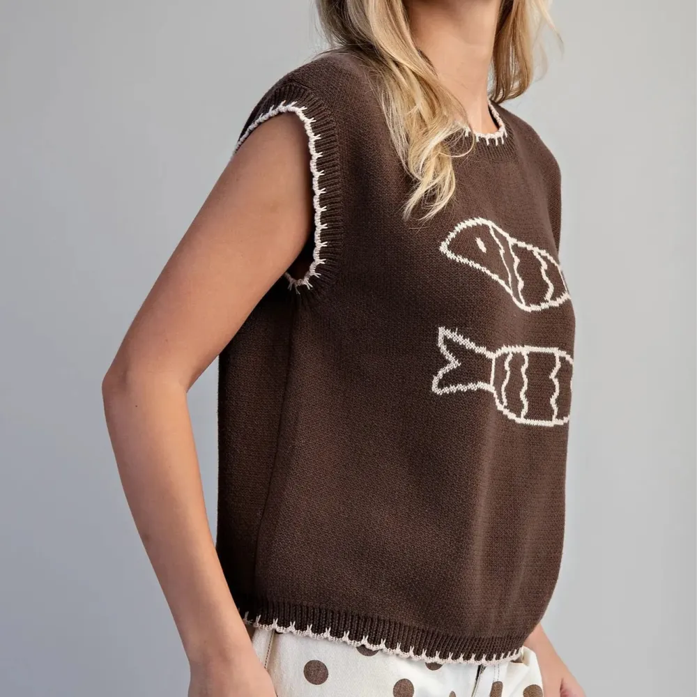 Fish Cap Sleeve Top