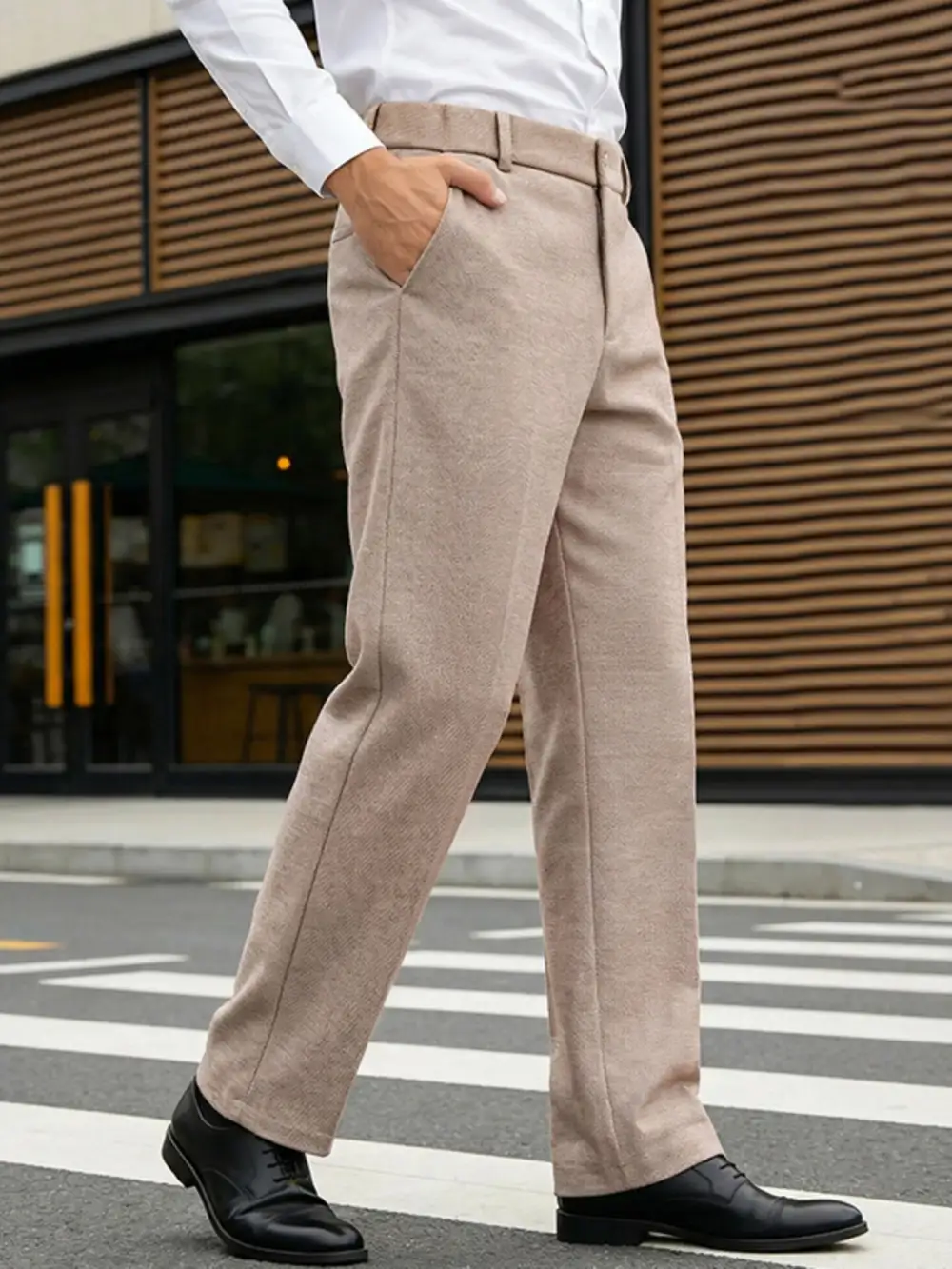 Men's Full Size Classic Fit Dress Pants Plus