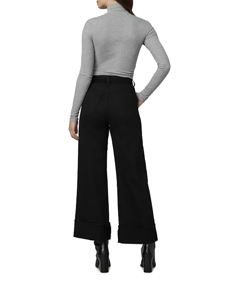 Elegant Style Long Sleeves Turtleneck Top