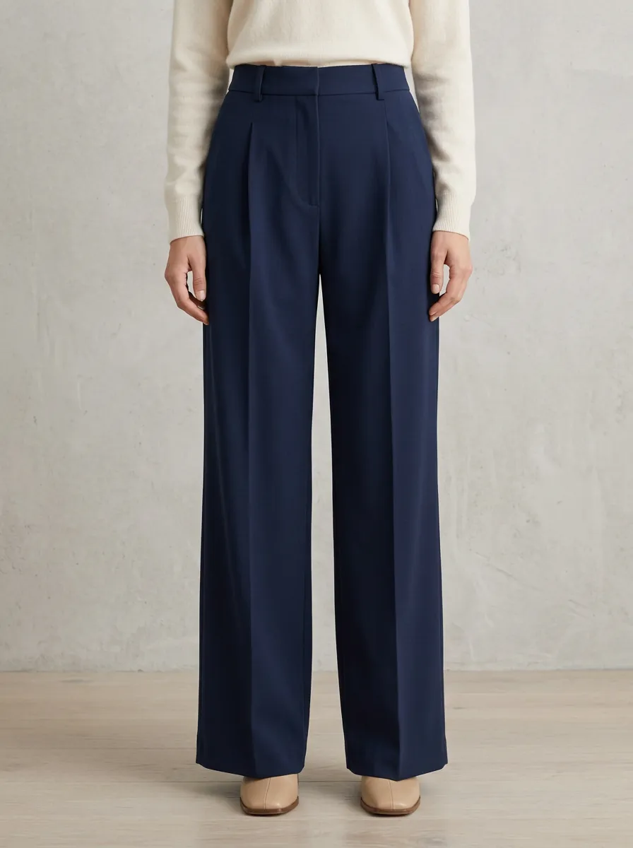 Everyday Tailored Wide-Leg Trousers