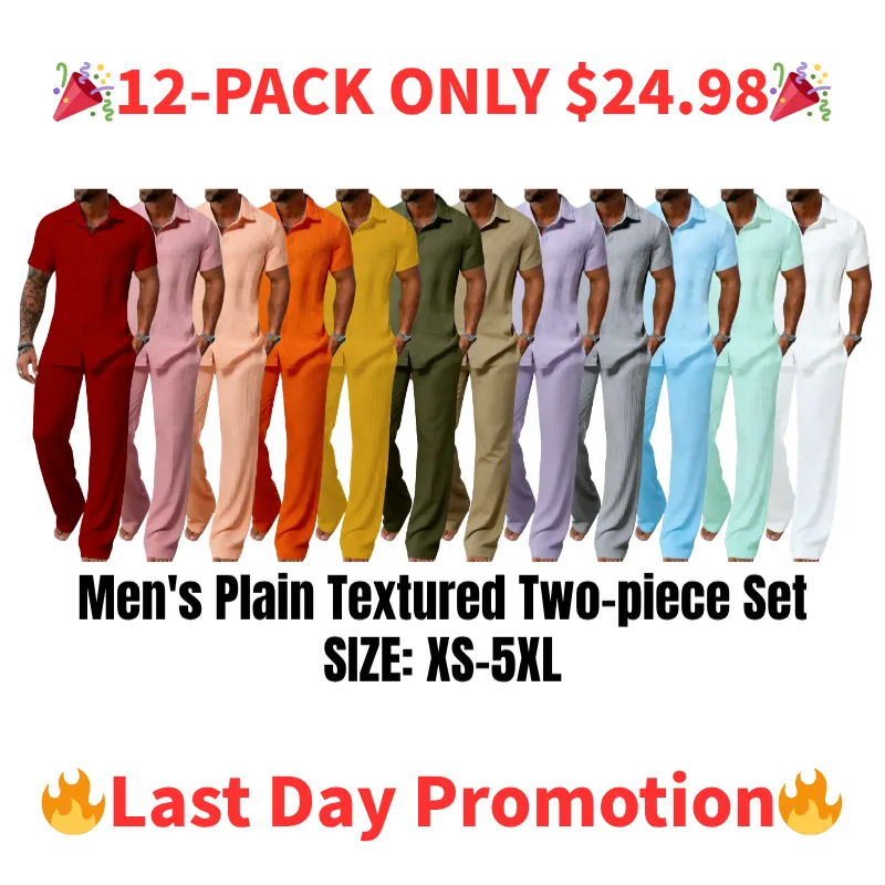 Men’s Plain Textured Set
