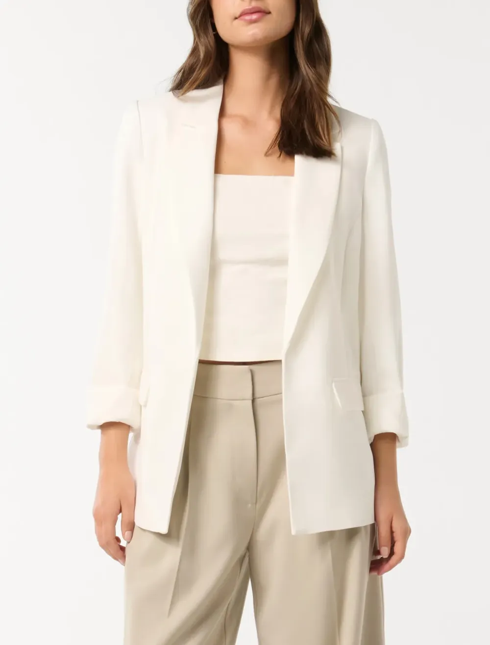 White Regular Blazer