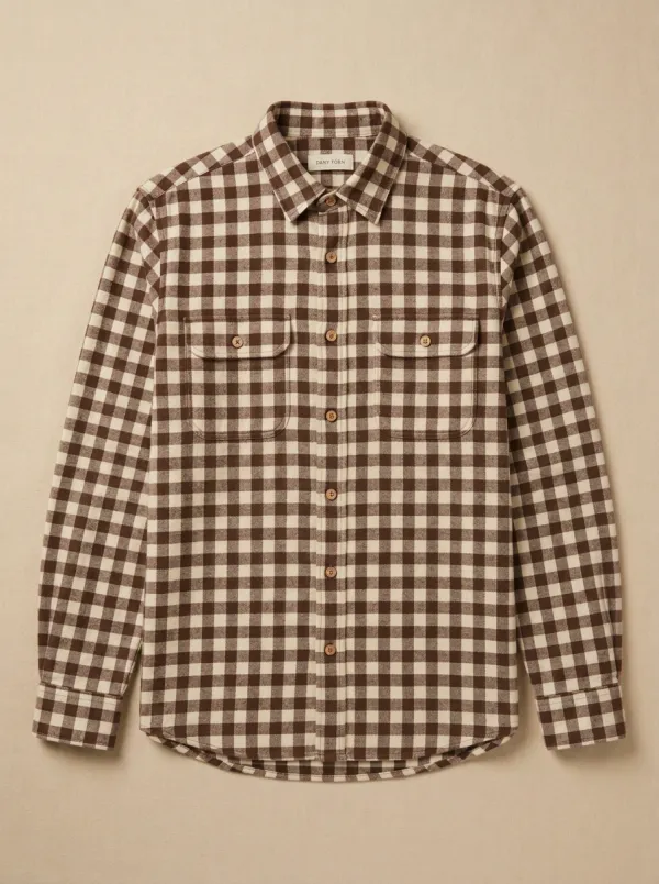 Refined Design Plaid Long-Sleeve Men's Long-Sleeve Shirt