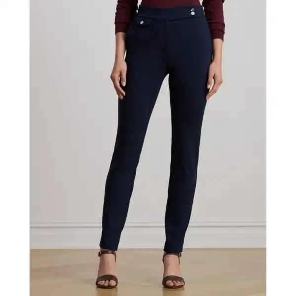Structured Straight-Leg Women's Trousers