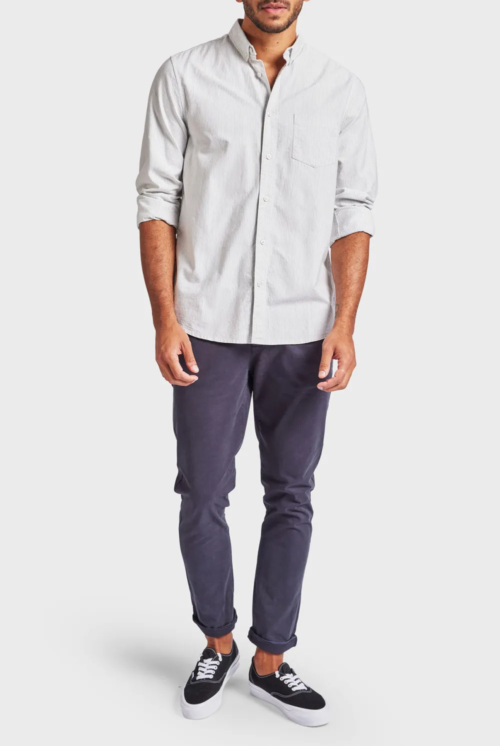 Vintage Oxford Button Down Long Sleeve Shirt