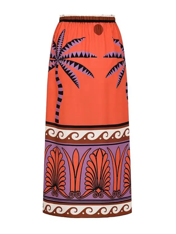 Strapless Printed One Piece Matching Swim Dress