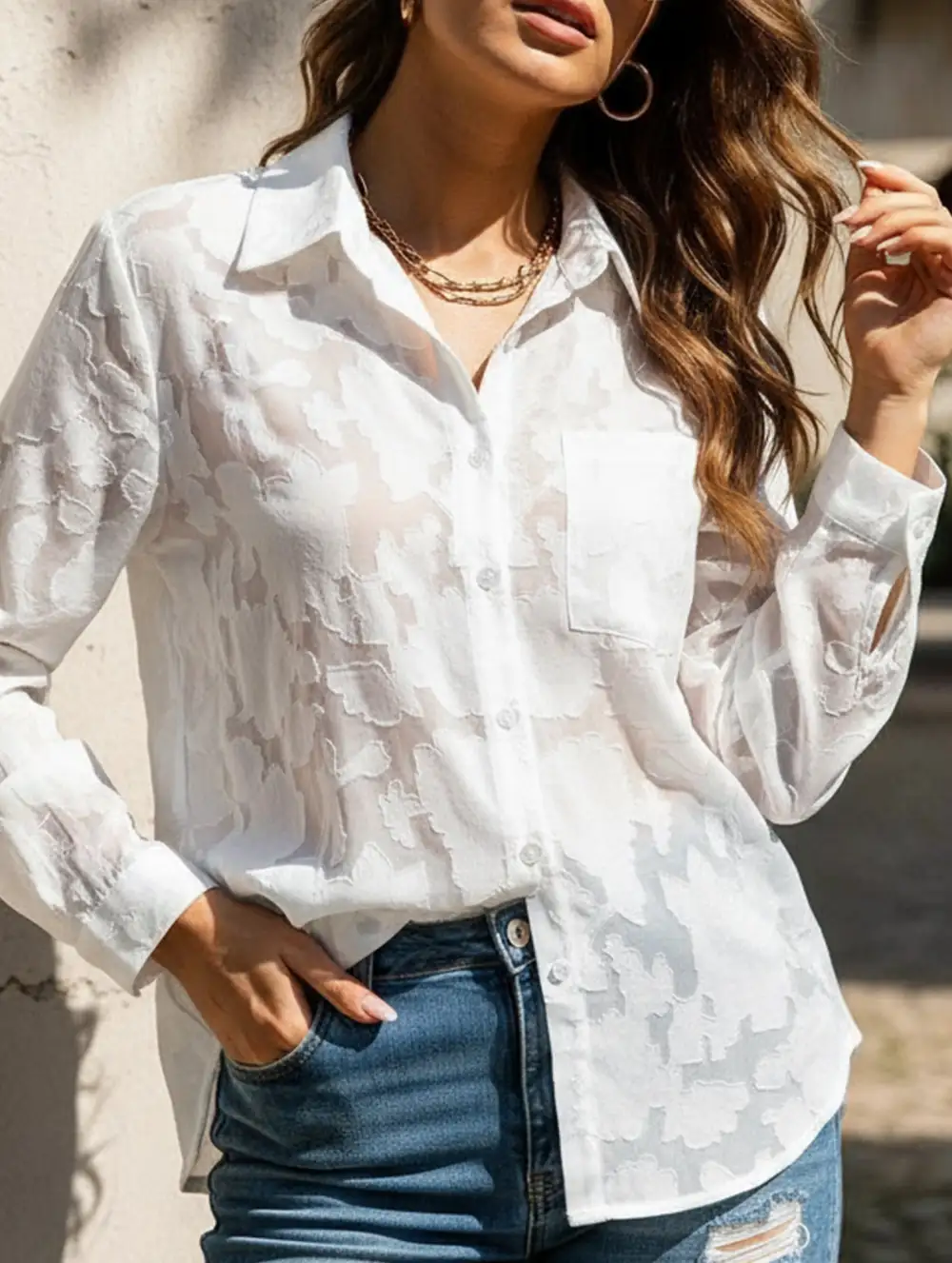 Loose Oversized Hollow Shirt