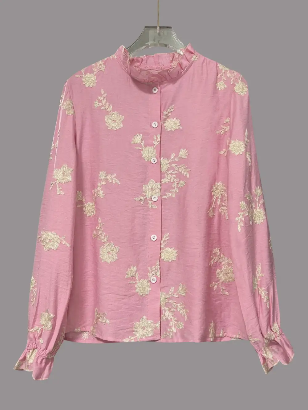 Embroidered Button Down Shirt