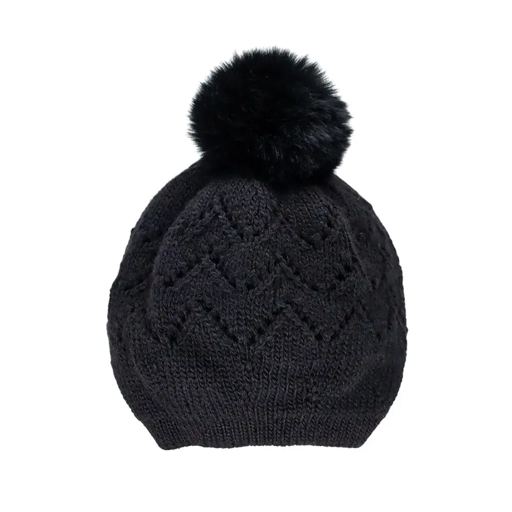 Knit Crochet Beanie Hat
