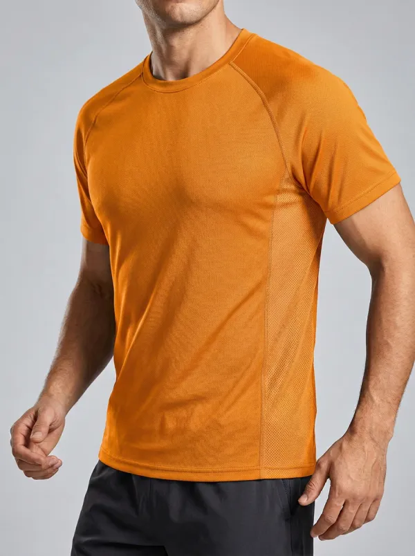 Men's Mesh-Panel Breathable T-Shirt