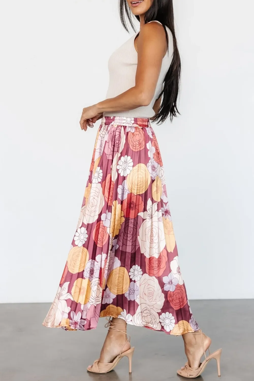 Personalized Art Floral Print Skirt