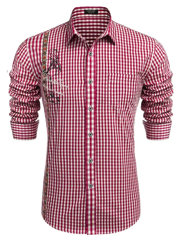 Casual Elegant Chequered Shirt Jeans
